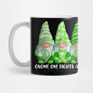 Celiac Disease Awareness Month Light Green Ribbon Gnomies Mug